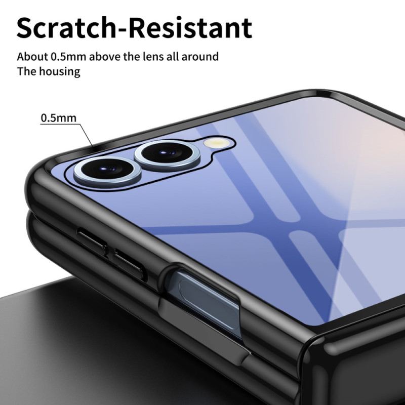 Tok Samsung Galaxy Z Flip 7 Fémhatású Zsanérvédelem