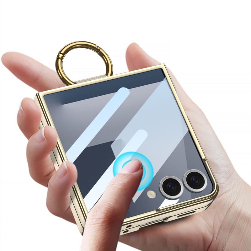 Tok Samsung Galaxy Z Flip 7 Gkk Képernyővédő Fólia És Gyűrűtartó