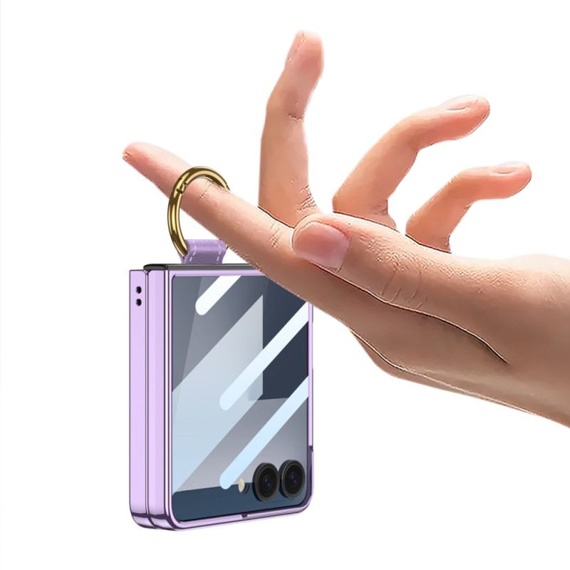 Tok Samsung Galaxy Z Flip 7 Gkk Képernyővédő Fólia És Gyűrűtartó