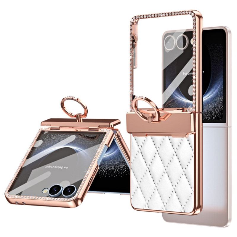 Tok Samsung Galaxy Z Flip 7 Gyűrűtartó És Hátlapi Képernyővédő