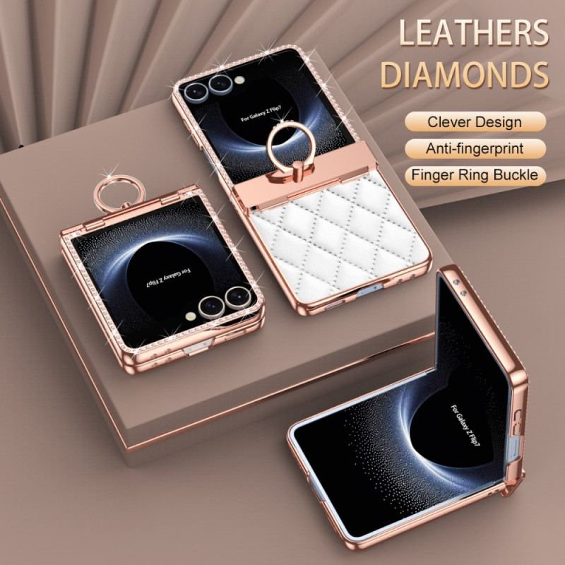 Tok Samsung Galaxy Z Flip 7 Gyűrűtartó És Hátlapi Képernyővédő