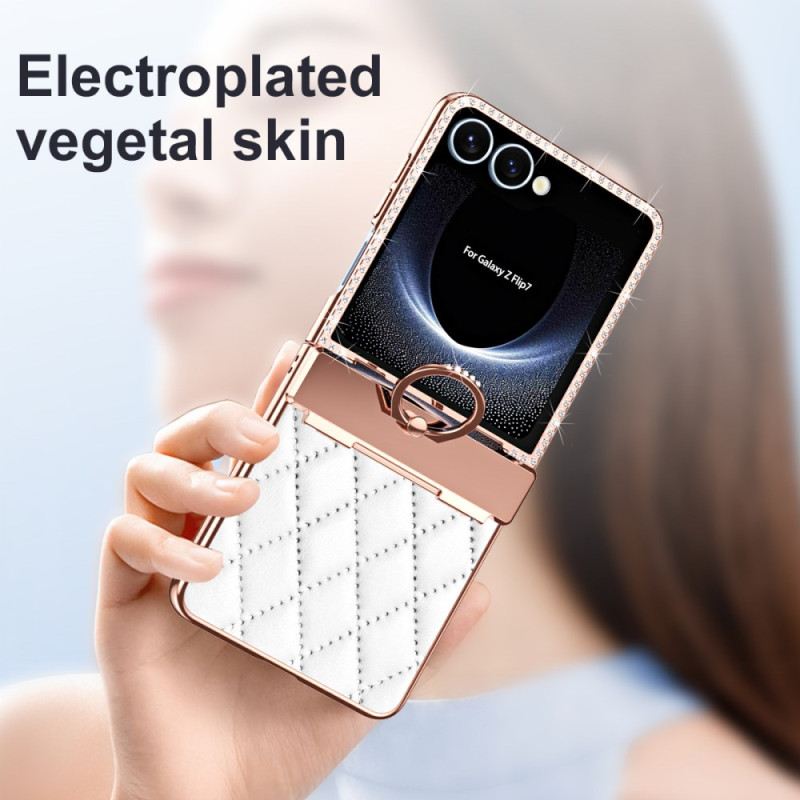 Tok Samsung Galaxy Z Flip 7 Gyűrűtartó És Hátlapi Képernyővédő