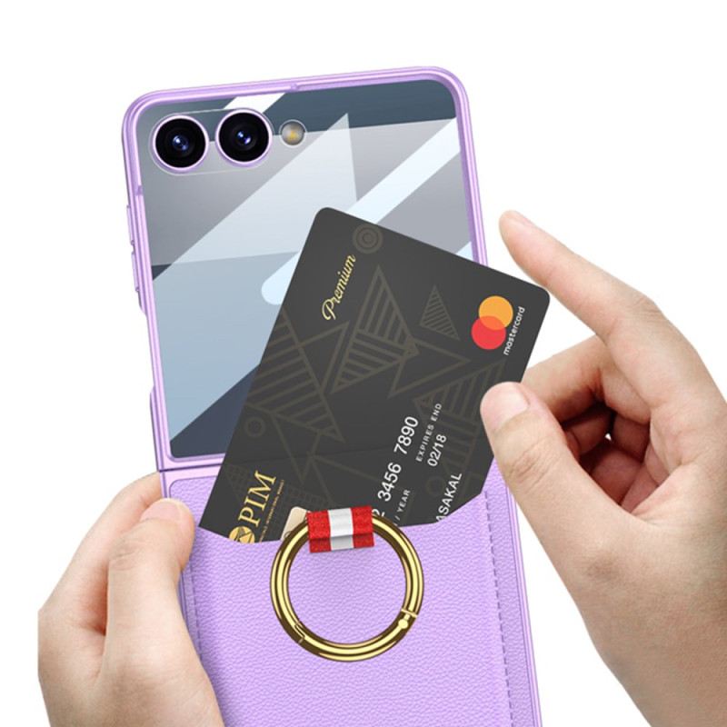 Tok Samsung Galaxy Z Flip 7 Gyűrűtartó És Kártyatartó