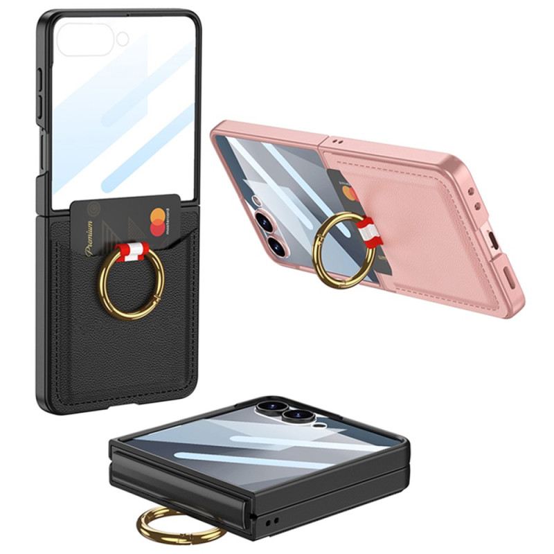 Tok Samsung Galaxy Z Flip 7 Gyűrűtartó És Kártyatartó