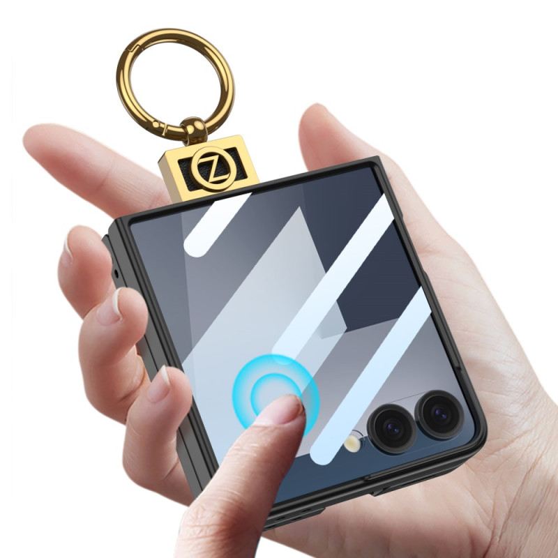 Tok Samsung Galaxy Z Flip 7 Gyűrűtartó És Képernyővédő Gkk