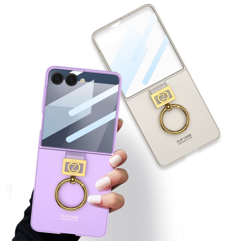 Tok Samsung Galaxy Z Flip 7 Gyűrűtartó És Képernyővédő Gkk