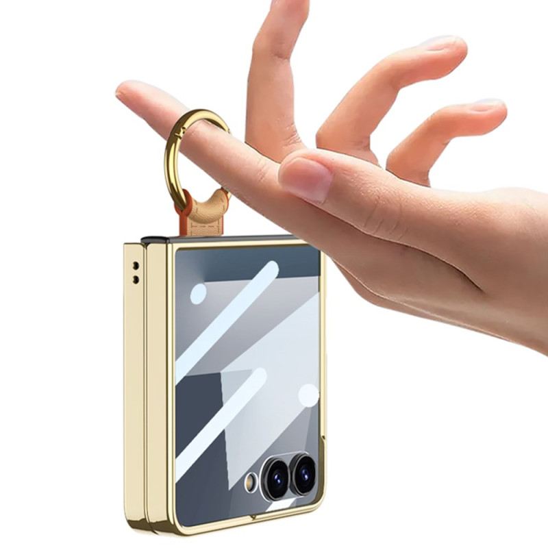 Tok Samsung Galaxy Z Flip 7 Gyűrűtartó És Levehető Vállpánt