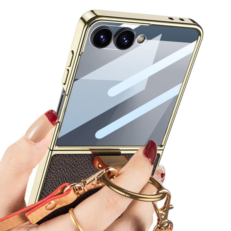 Tok Samsung Galaxy Z Flip 7 Gyűrűtartó És Levehető Vállpánt