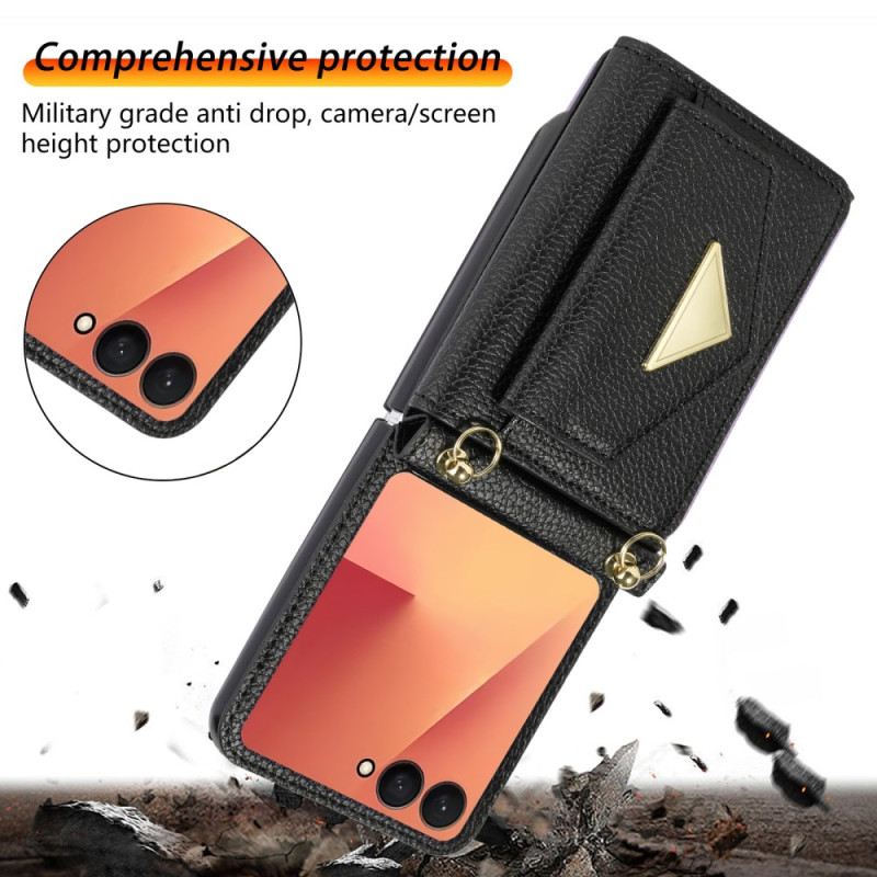 Tok Samsung Galaxy Z Flip 7 Kártyatartó És Csuklópánt