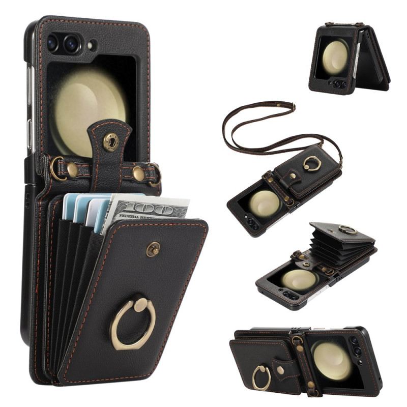 Tok Samsung Galaxy Z Flip 7 Kártyatartó És Vállpánt