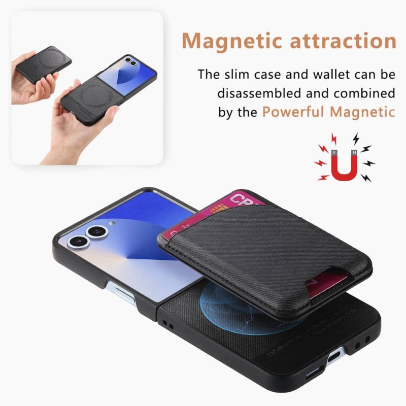 Tok Samsung Galaxy Z Flip 7 Mágneses Tartóval És Levehető Kártyatartóval