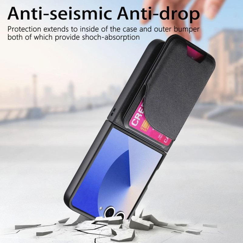 Tok Samsung Galaxy Z Flip 7 Mágneses Tartóval És Levehető Kártyatartóval