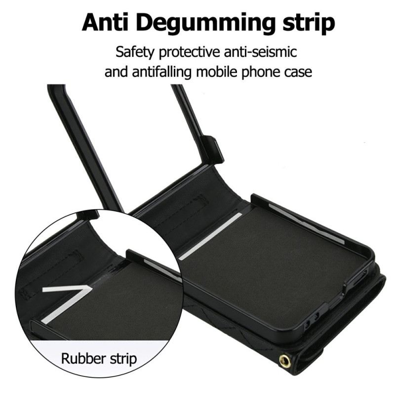 Tok Samsung Galaxy Z Flip 7 Párnázott Kártyatartó És Vállpánt