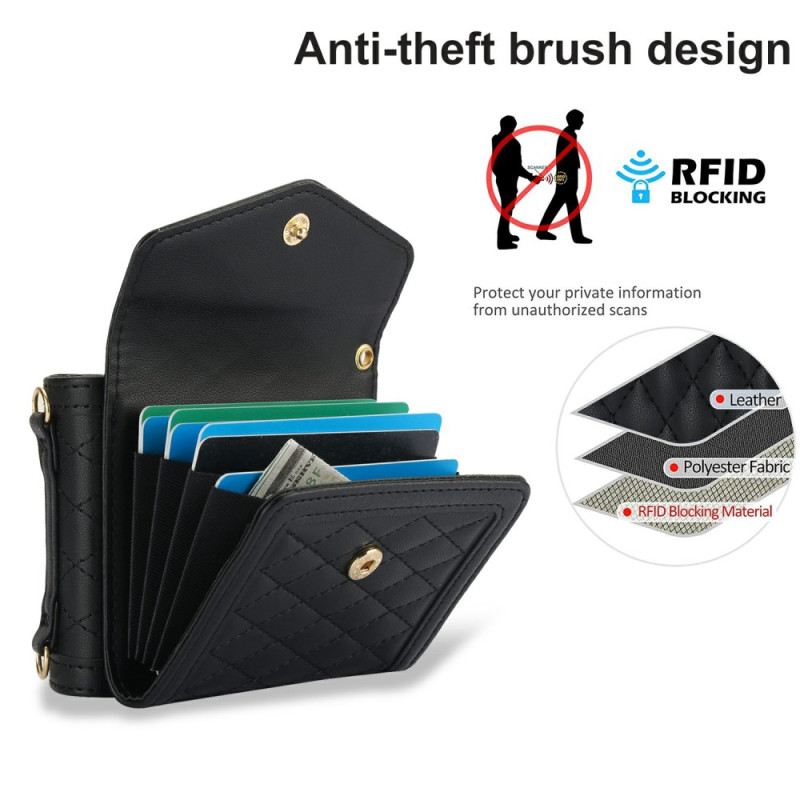 Tok Samsung Galaxy Z Flip 7 Párnázott Kártyatartó És Vállpánt