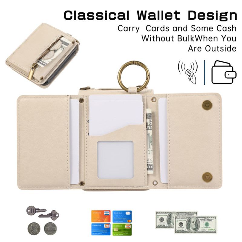 Tok Samsung Galaxy Z Flip 7 Pénztárca És Vállpánt