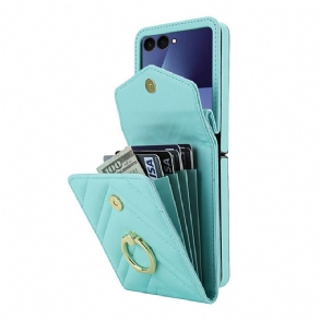 Tok Samsung Galaxy Z Flip 7 Rfid-blokkoló Kártyatartó És Pánt