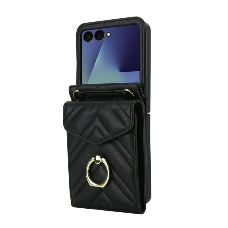 Tok Samsung Galaxy Z Flip 7 Rfid-blokkoló Kártyatartó És Pánt