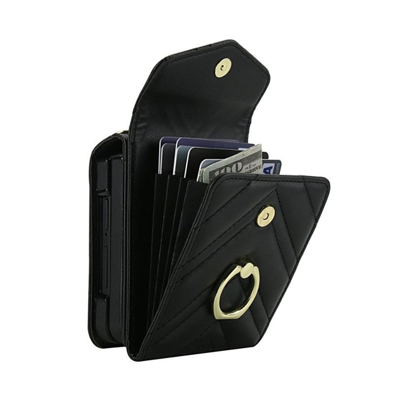 Tok Samsung Galaxy Z Flip 7 Rfid-blokkoló Kártyatartó És Pánt