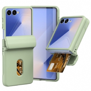 Tok Samsung Galaxy Z Flip 7 Rugós Zsanér És Kártyatartó