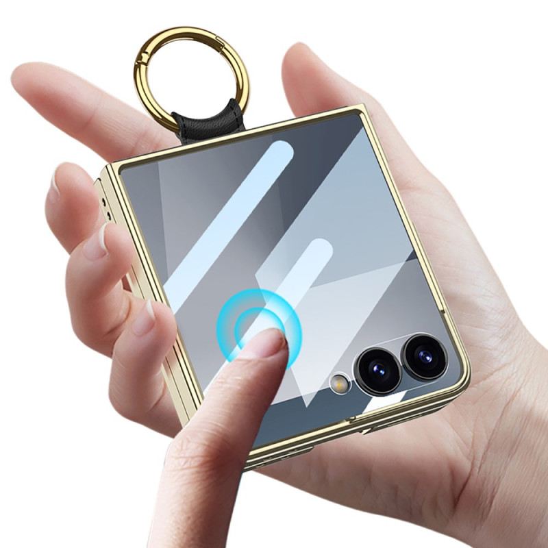 Tok Samsung Galaxy Z Flip 7 Steppelt Kivitel Gyűrűtartóval