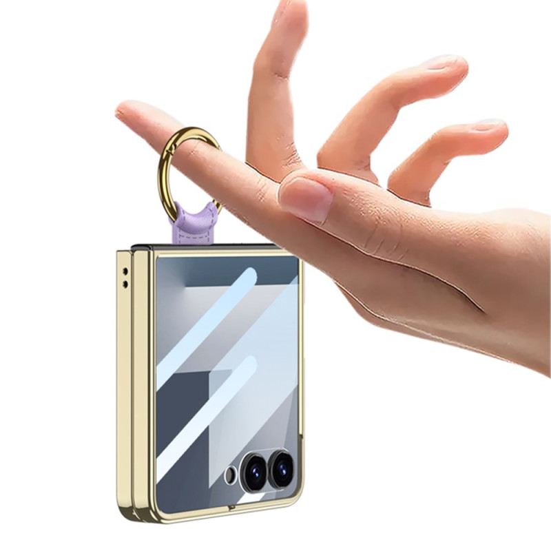 Tok Samsung Galaxy Z Flip 7 Steppelt Kivitel Gyűrűtartóval