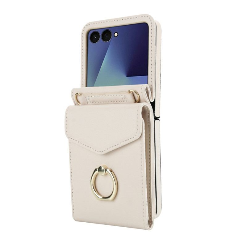 Tok Samsung Galaxy Z Flip 7 Steppelt Pénztárca És Pánt