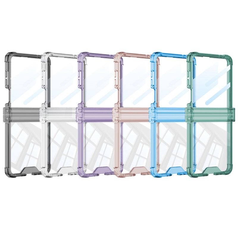 Tok Samsung Galaxy Z Flip 7 Színes Áttetsző Légzsákvédelemmel