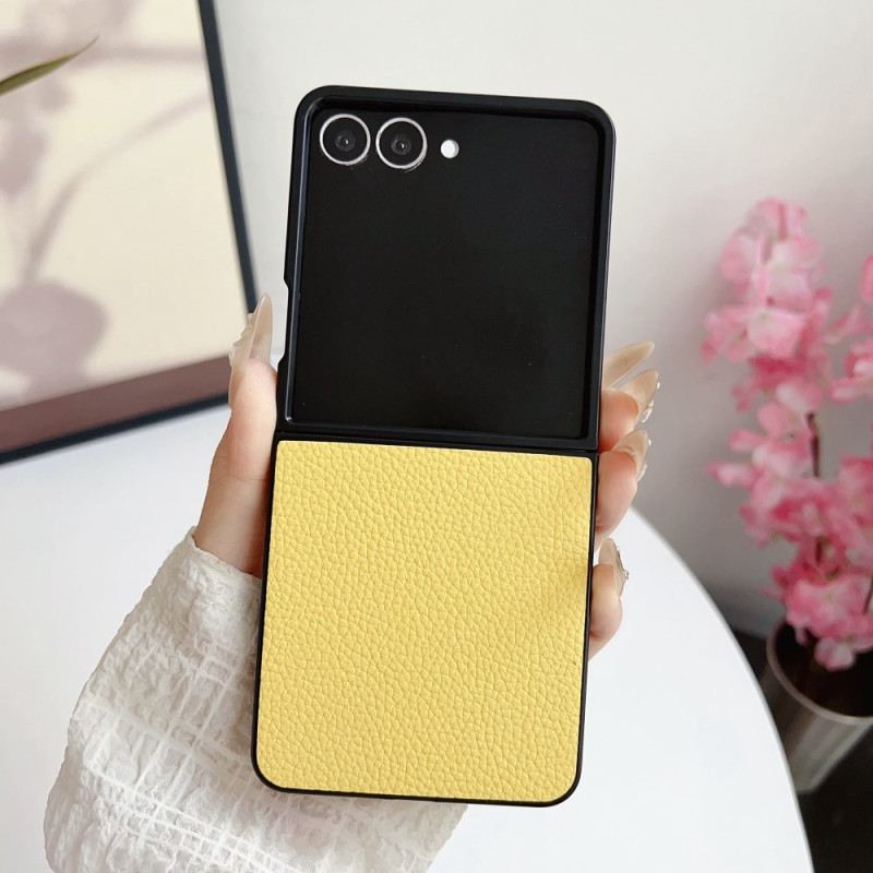 Tok Samsung Galaxy Z Flip 7 Texturált Bőrhatású