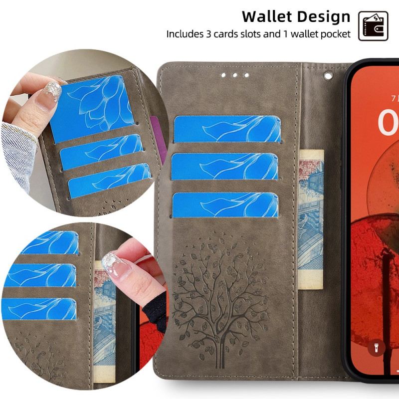 Bőrtok Huawei Nova 12i Szarvas És Kötélfa