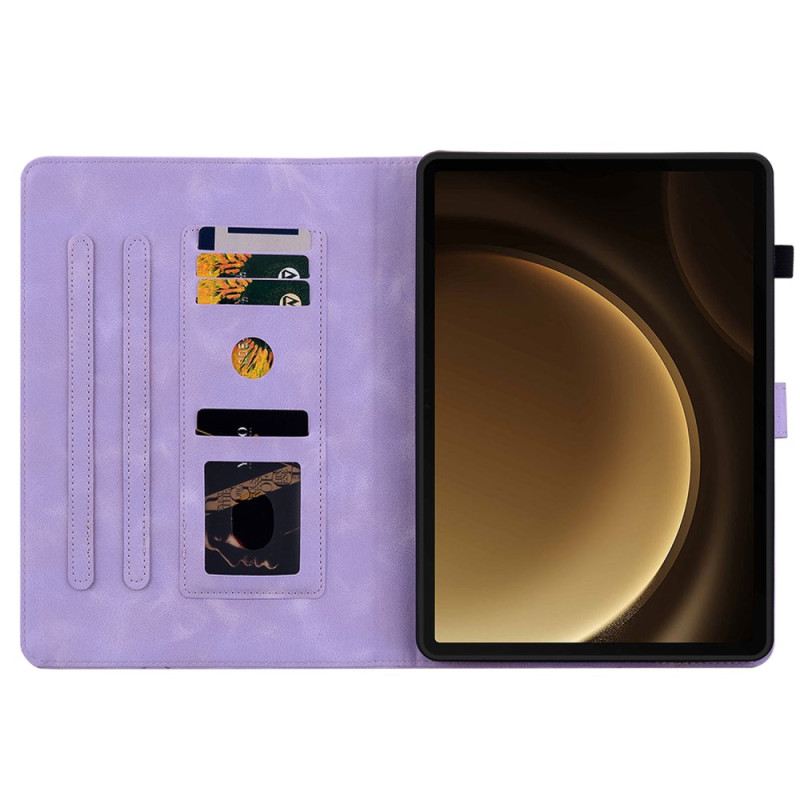 Bőrtok Samsung Galaxy Tab S10 Plus Fleur-de-lys