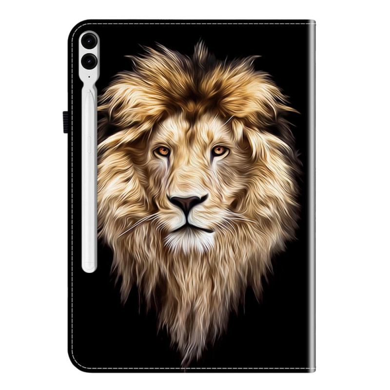 Bőrtok Samsung Galaxy Tab S10 Plus Oroszlánfej