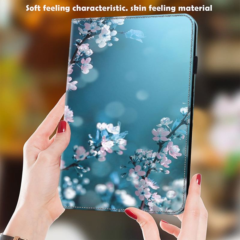 Bőrtok Samsung Galaxy Tab S10 Plus Szilvavirágok