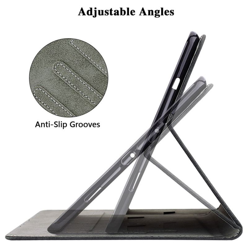 Fliptok Samsung Galaxy Tab S10 Plus Velúr Hatású Kis Tigris