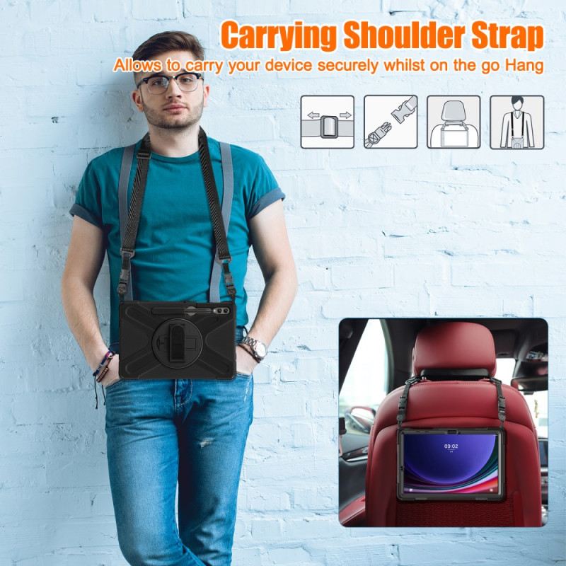 Telefontok Samsung Galaxy Tab S10 Plus Tartós Állvány És Vállpánt