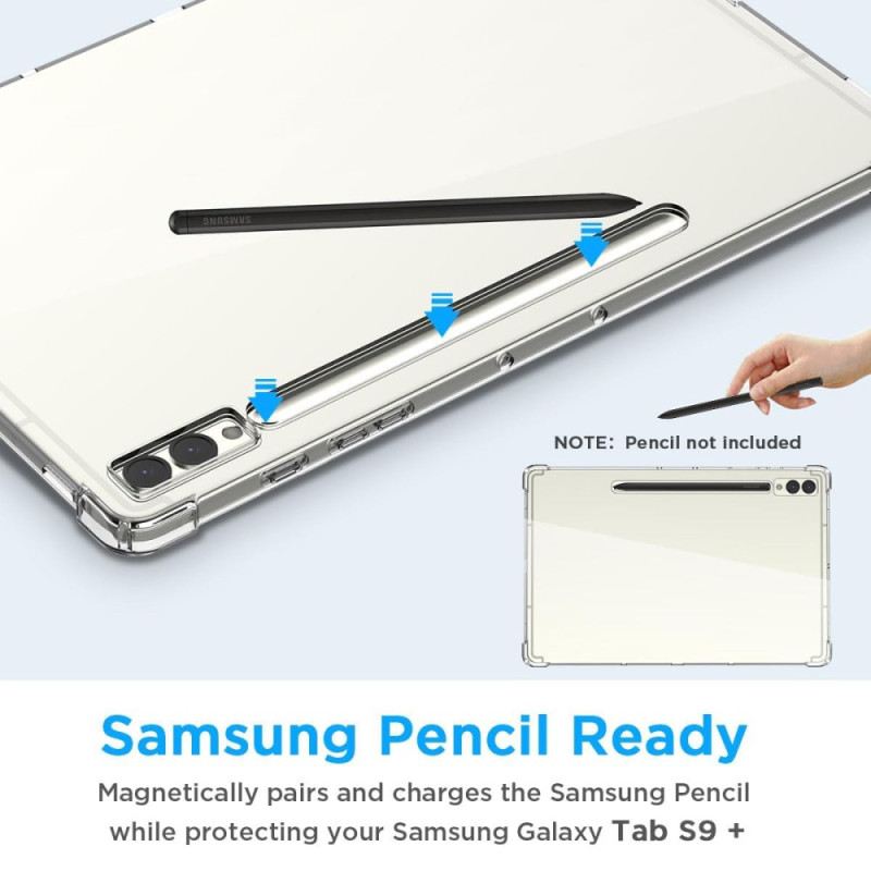 Tok Samsung Galaxy Tab S10 Plus Átlátszó Érintőceruza Tartóval