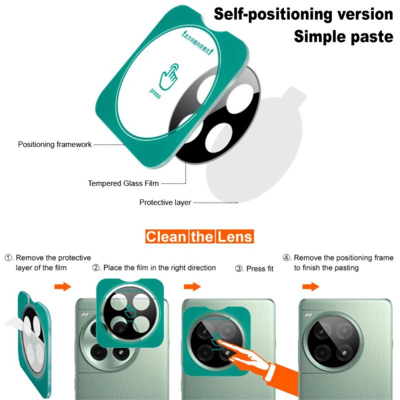 Edzett Üveg Lencsevédő Vivo X200-hoz Automatikus Pozicionáló Kerettel