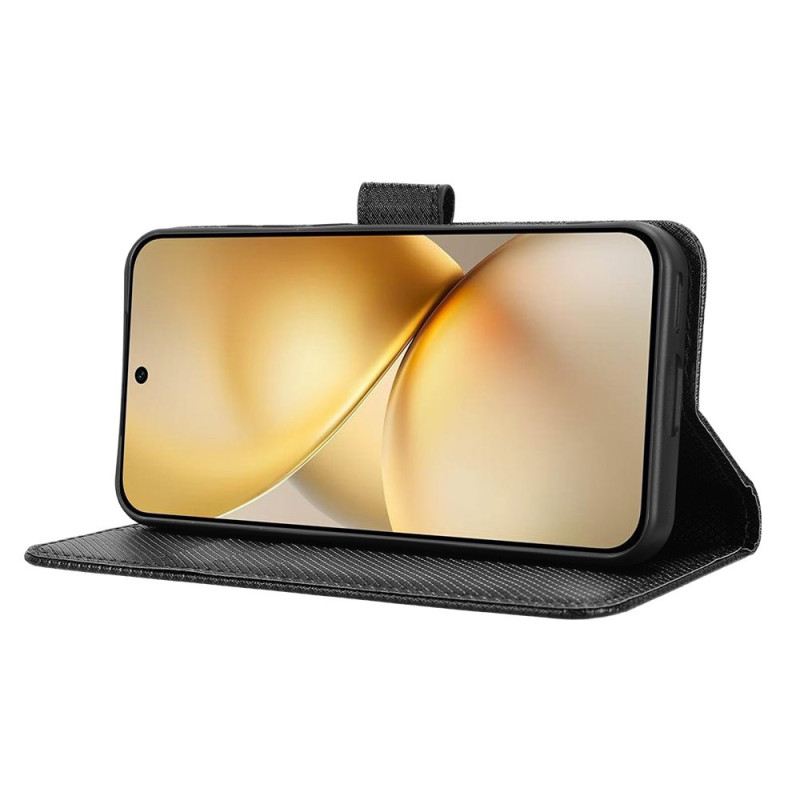 Kinyitható Bőrtok Vivo X200 Gyémántminta