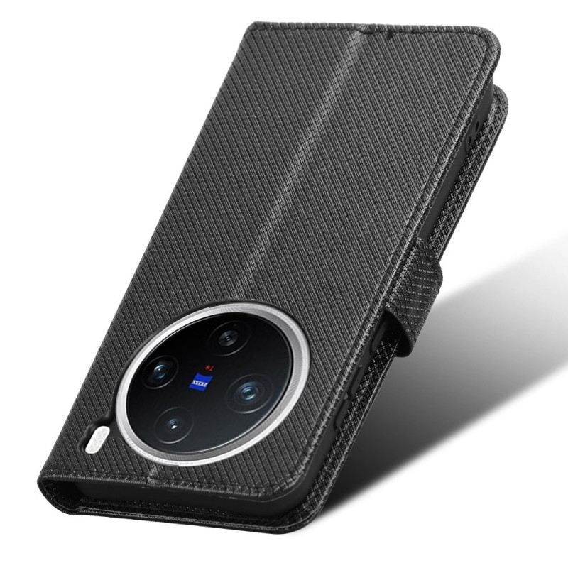 Kinyitható Bőrtok Vivo X200 Gyémántminta