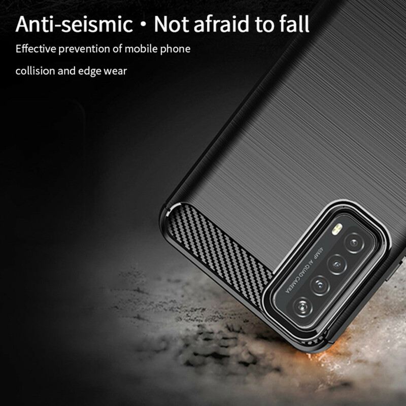 Tok Huawei P Smart 2021 Mofi Szálcsiszolt Szénszálas