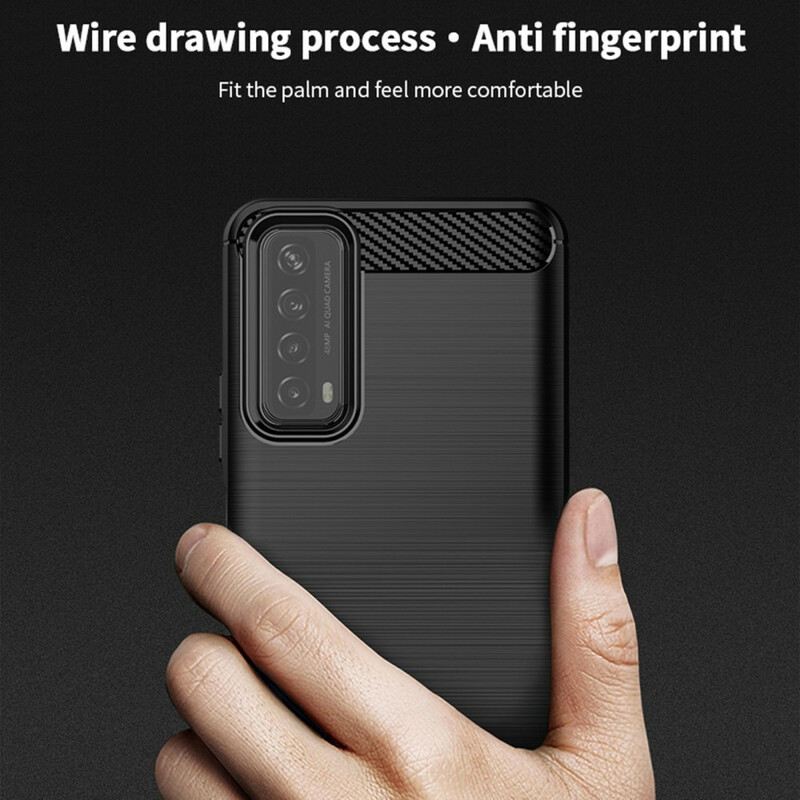 Tok Huawei P Smart 2021 Mofi Szálcsiszolt Szénszálas