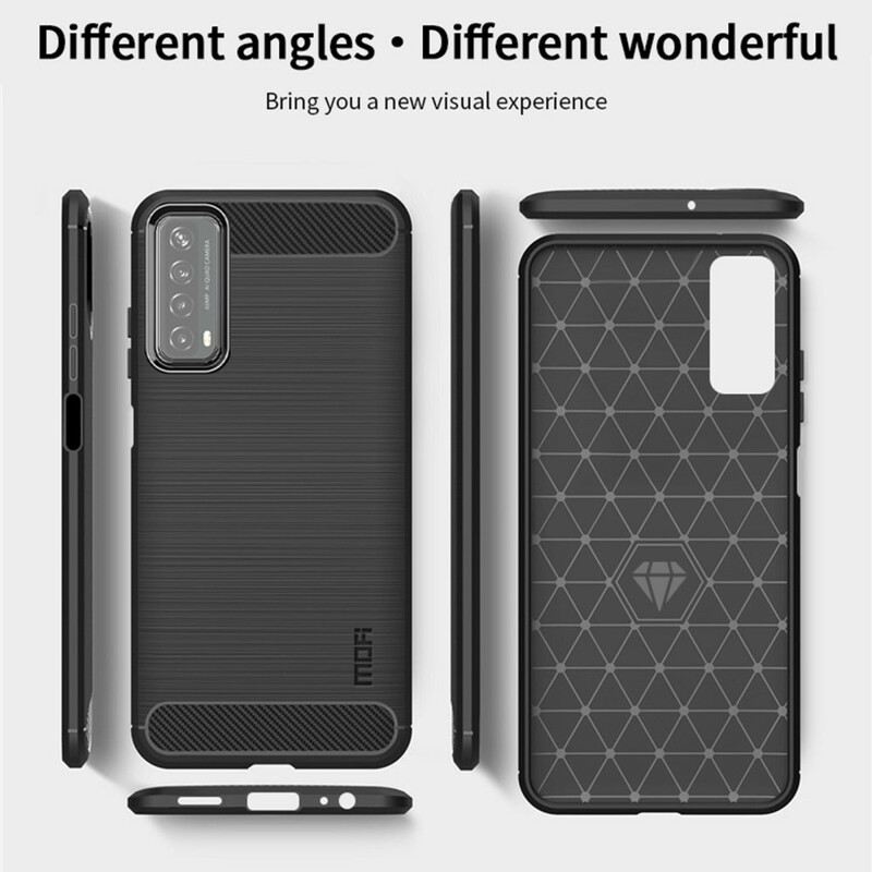 Tok Huawei P Smart 2021 Mofi Szálcsiszolt Szénszálas