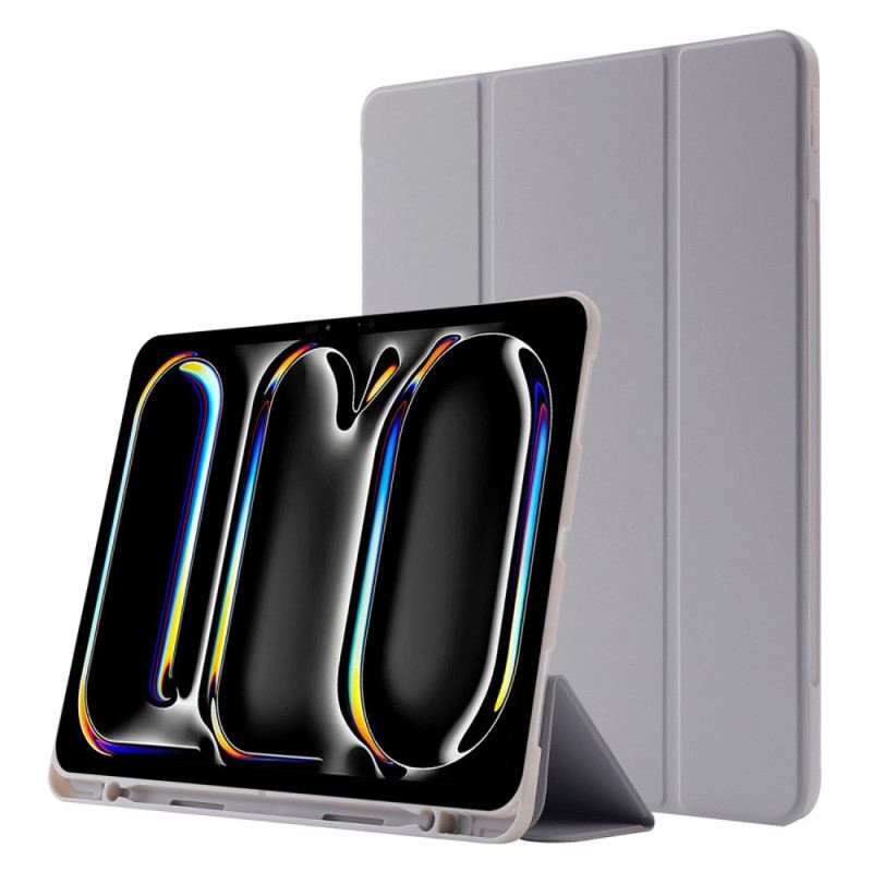 Bőrtok iPad Pro 13 (2025) Háromrészes Állvány És Ceruzatartó