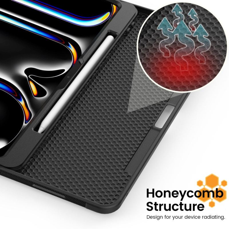 Bőrtok iPad Pro 13 (2025) Kártyatartó És Mágneses Tartó