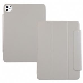 Bőrtok iPad Pro 13 (2025) Műbőr Mágneses Záródással