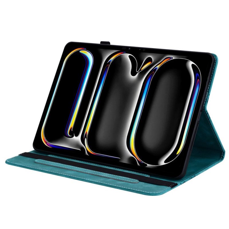 Bőrtok iPad Pro 13 (2025) Szív Alakú Velúr Hatású