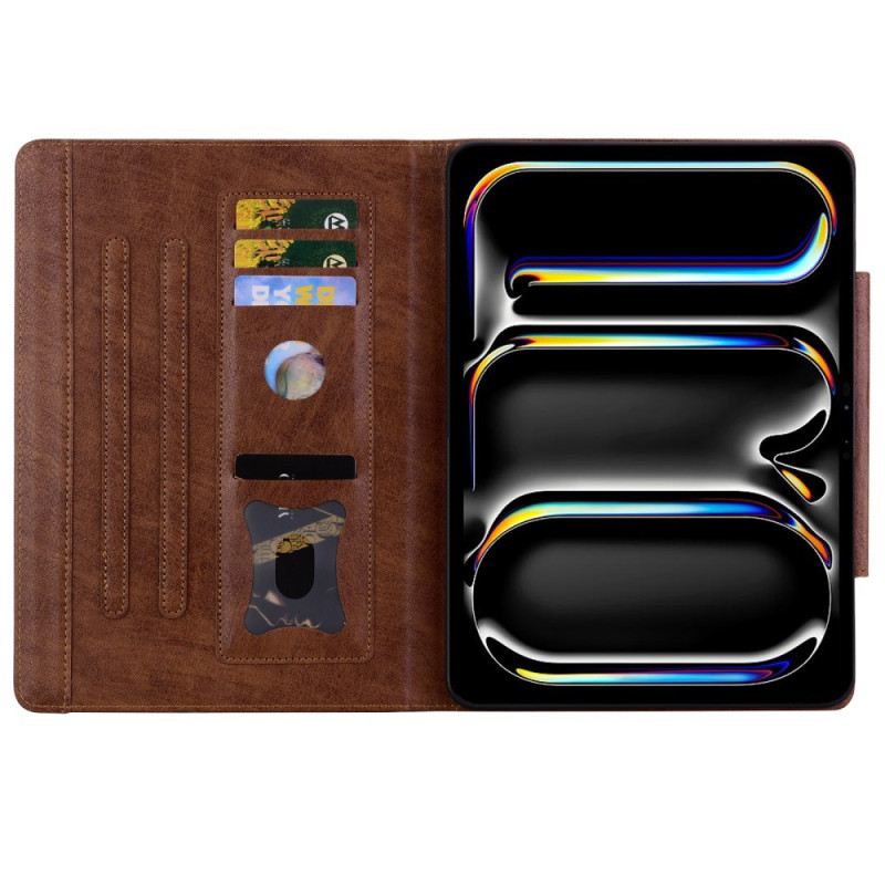 Fliptok iPad Pro 13 (2025) Mágneses Záródás Macska Mintával