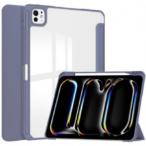 iPad Pro 13 (2025) Műbőr Átlátszó Tok