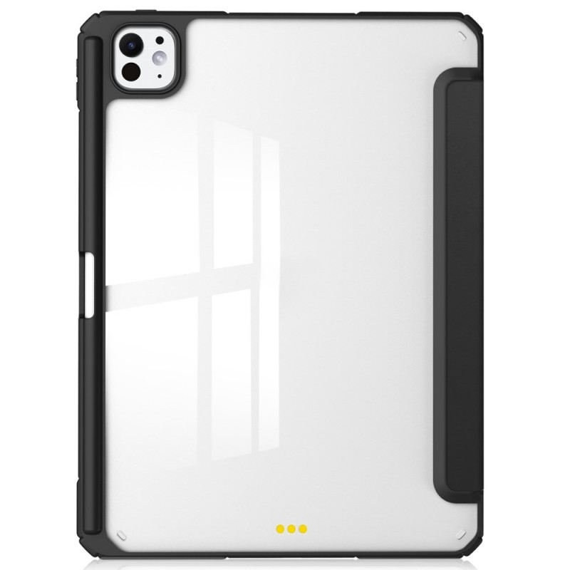 iPad Pro 13 (2025) Műbőr Átlátszó Tok