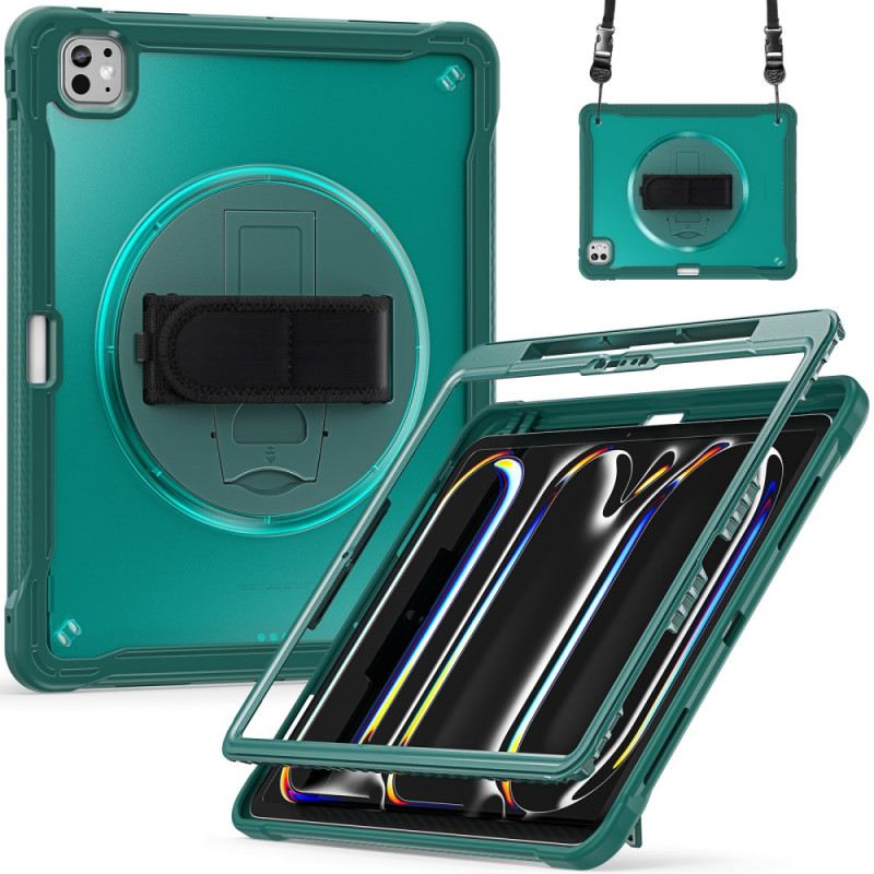 Mobiltelefon Tokok iPad Pro 13 (2025) Kézpánt Állvány És Vállpánt