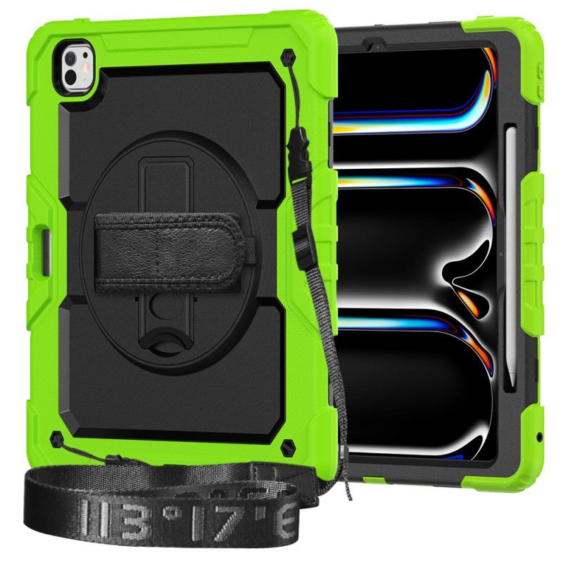 Mobiltelefon Tokok iPad Pro 13 (2025) Robusztus Képernyővédővel És Vállpánttal